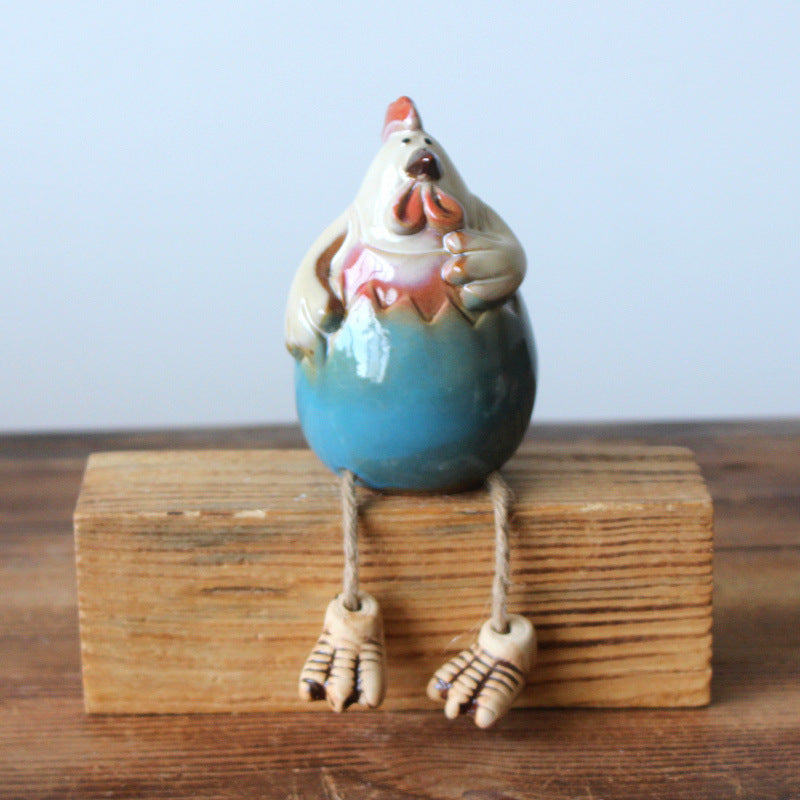Creative Home Ceramic Chicken Crafts