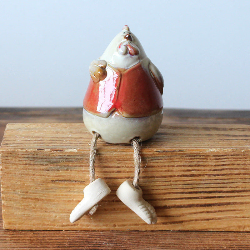 Creative Home Ceramic Chicken Crafts
