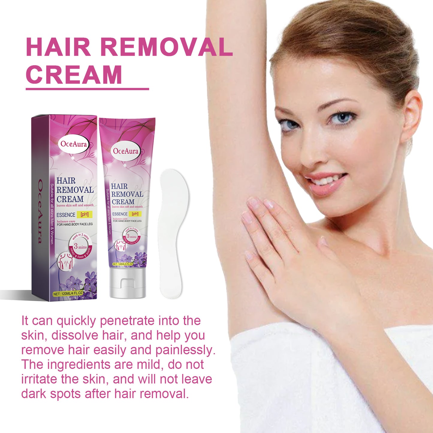 Delicate And Smooth Skin Depilatory Cream