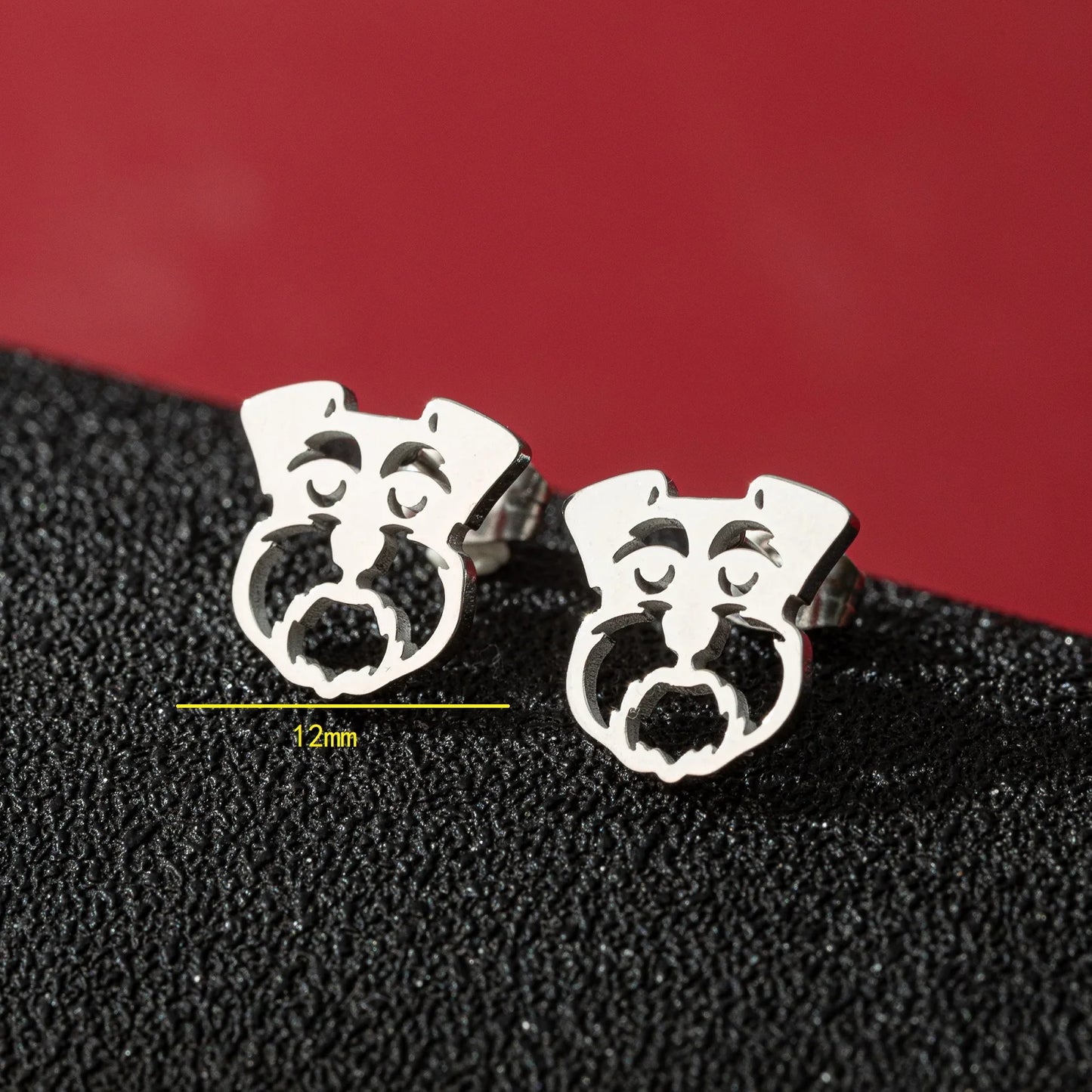 Tragus Ear Piercing Stud Earrings For Girls Lovely Pretty Pet Dog Animal High Quality Golden Stainless Steel Earrings Aretes