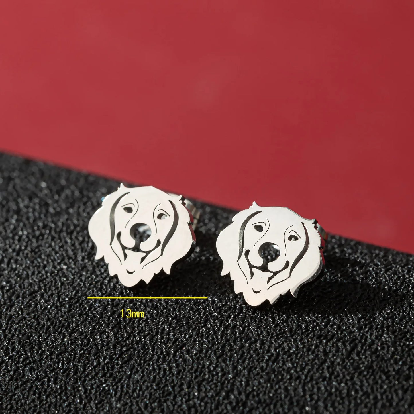 Tragus Ear Piercing Stud Earrings For Girls Lovely Pretty Pet Dog Animal High Quality Golden Stainless Steel Earrings Aretes