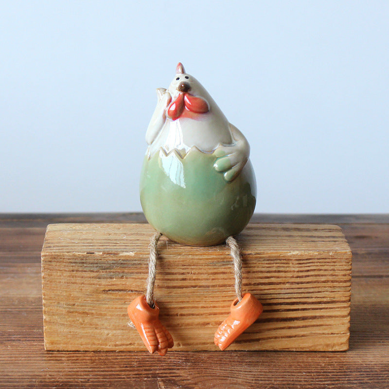 Creative Home Ceramic Chicken Crafts